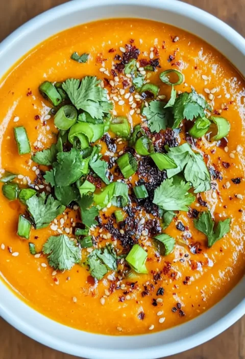 Würzige Miso-Möhrensuppe