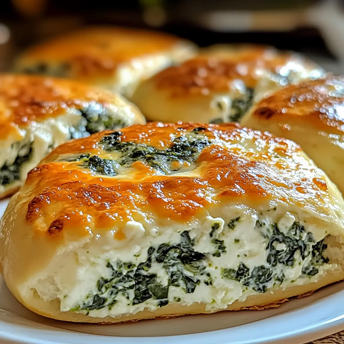 Spinat Hüttenkäse Flagels für gesunde Snacks 5 Spinat Hüttenkäse