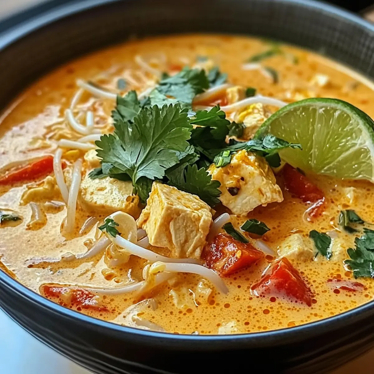 Thailändische Kokos-Curry-Nudelsuppe ganz einfach selbst gemacht 4 ThailA¤ndische Kokos Curry Nudelsuppe cyylj3