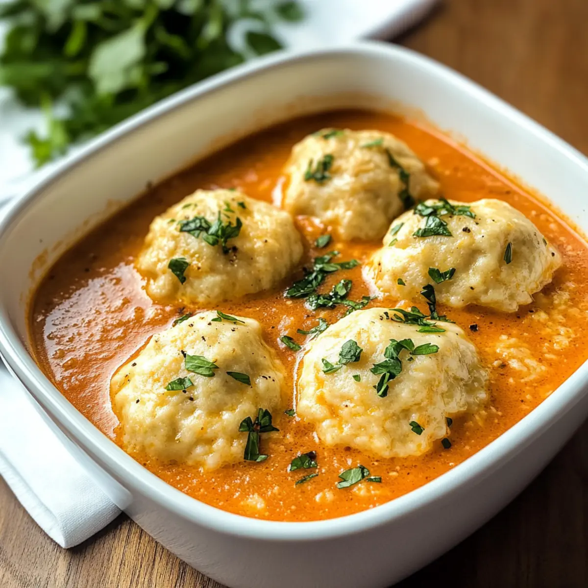 Tomatensuppe mit Cheddar-Bay-Knödeln für Gemütlichkeit 2 Tomato Soup with Cheddar Bay Dumplings hbsnds