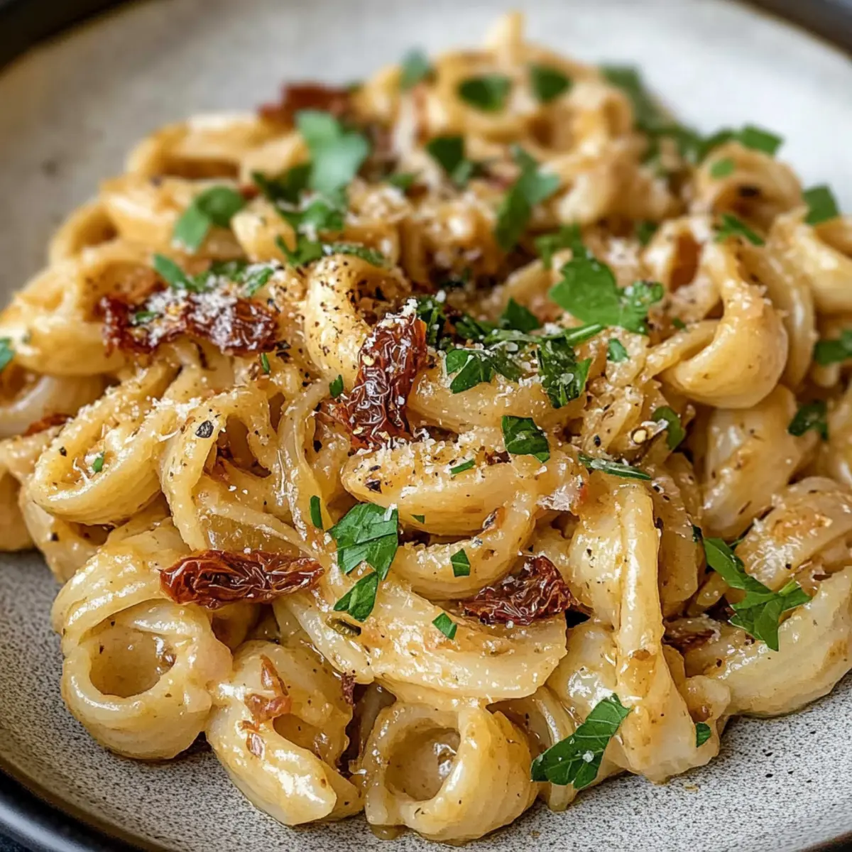 Vegan Caramelized Onion Pasta ic9smy