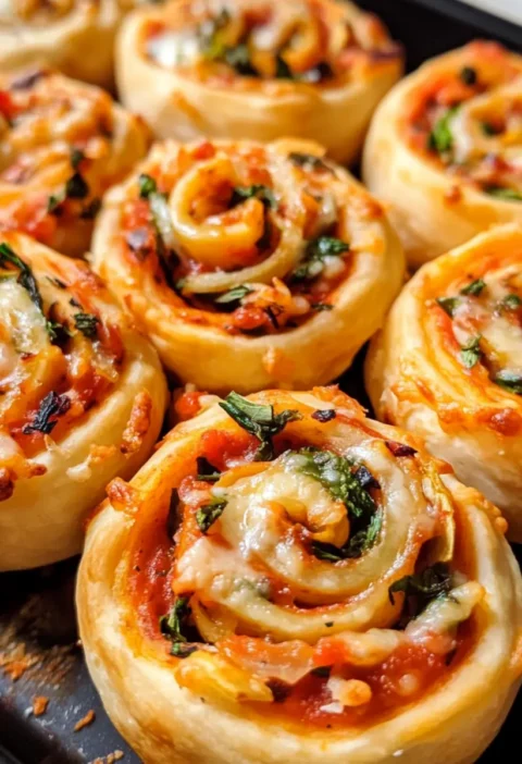 Veganische Pizza-Rollen