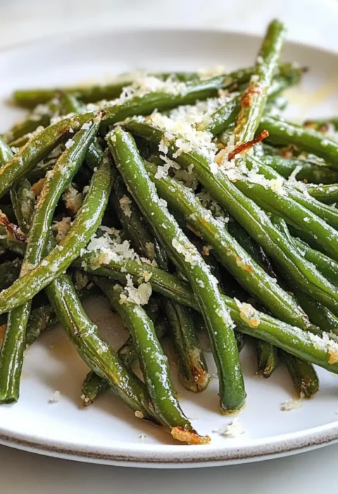 Luftfritteuse grüne Bohnen