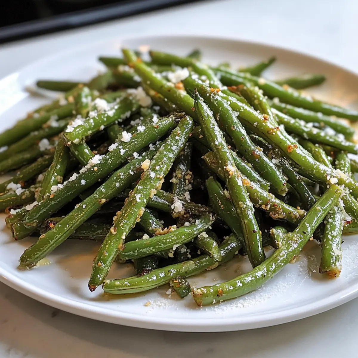 Luftfritteuse grüne Bohnen perfekt knusprig zubereiten 2 Air Fryer Green Beans sal5eo