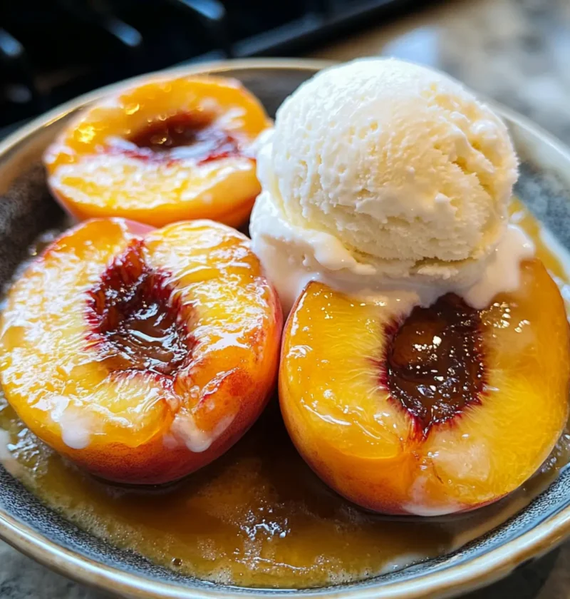 Luftfritteusen-Pfirsiche mit Honig und Zimt 13 Luftfritteusen-Pfirsiche