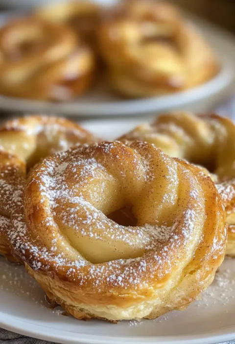 Apfelgebäckringe