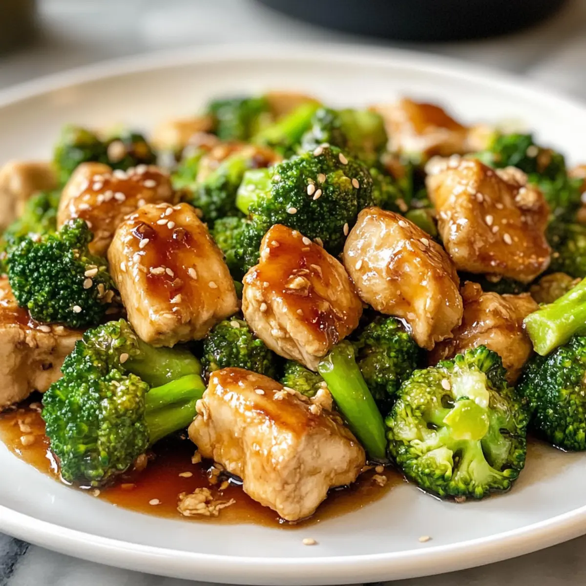 Asiatische HA¤hnchen Brokkoli Pfanne Low Carb boswmb