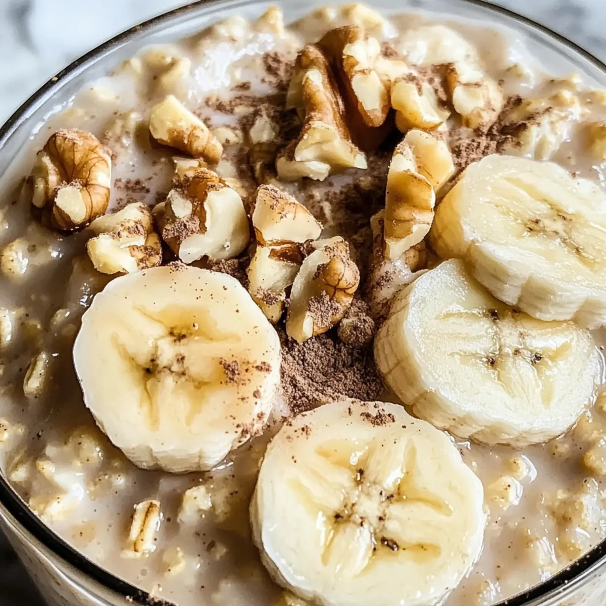 Bananenbrot Übernacht-Haferflocken für gesunde Mornings 3 Bananenbrot Overnight Oats igtuvt