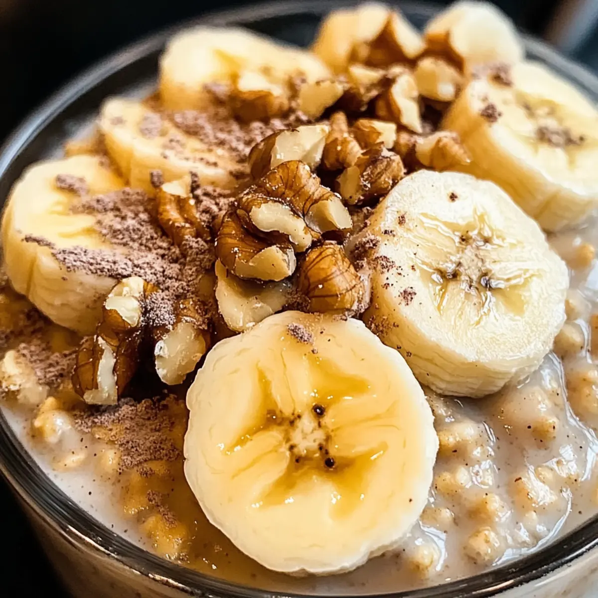 Bananenbrot Übernacht-Haferflocken für gesunde Mornings 2 Bananenbrot Overnight Oats qh8loc