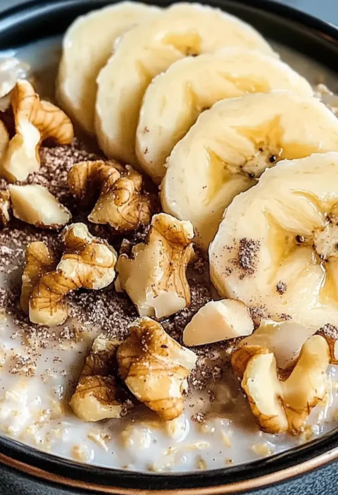 Bananenbrot Übernacht-Haferflocken