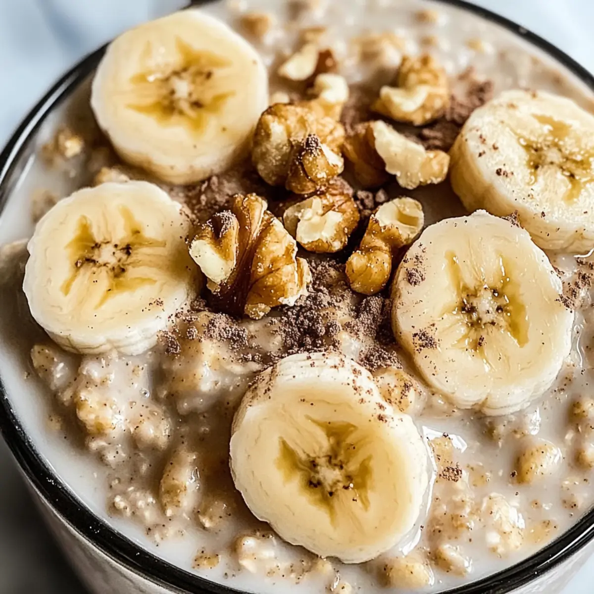 Bananenbrot Übernacht-Haferflocken für gesunde Mornings 4