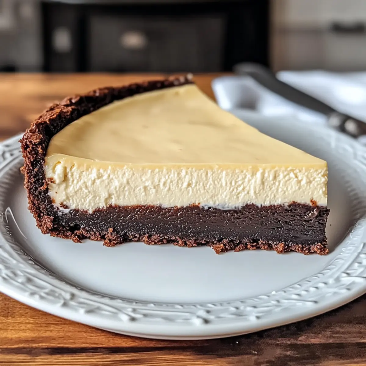 Braunien Käsekuchen mit cremiger Käsefüllung