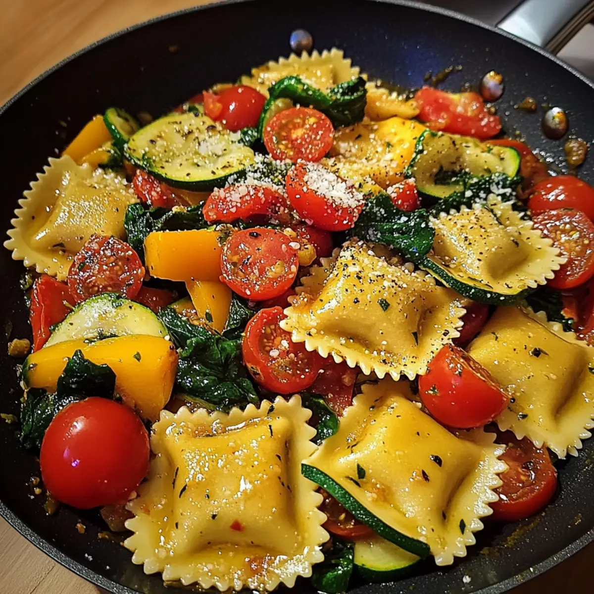 Bunte Ravioli GemA¼se Pfanne myah2a