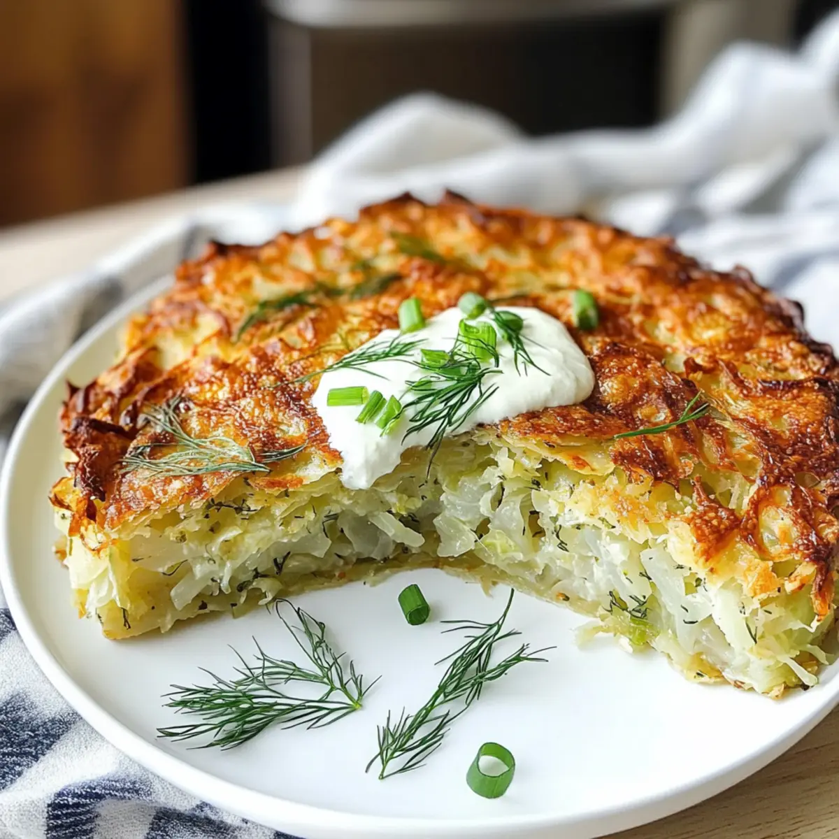 Kohlpastete mit cremiger Dillsoße im Pfannenstyle 3