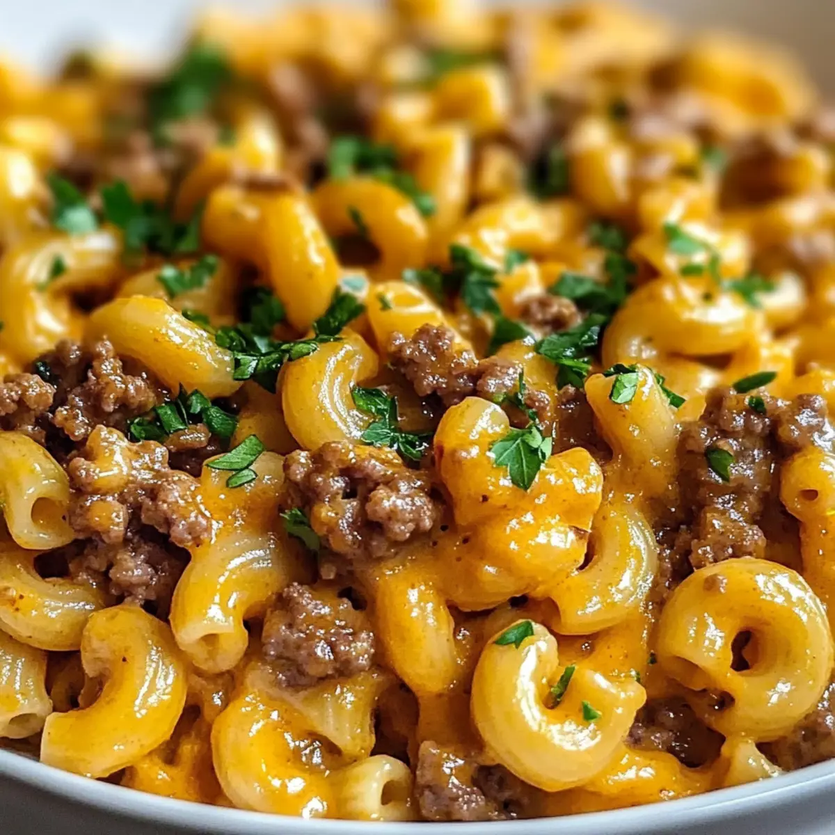 Cheeseburger Macaroni Recipe eyyuhm