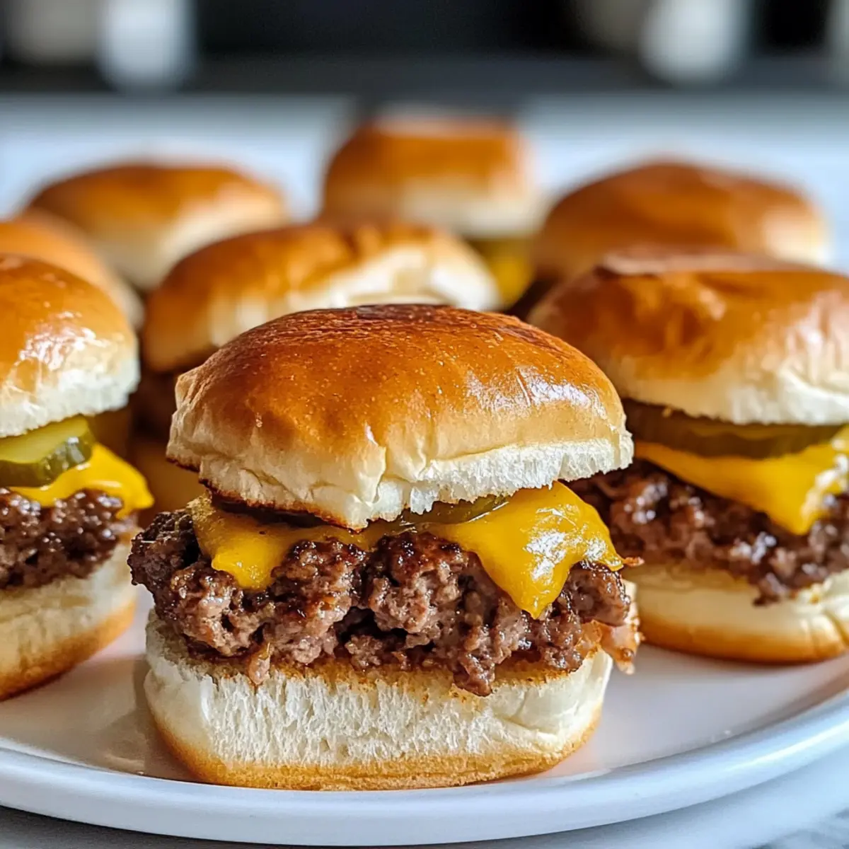 Köstliche Cheeseburger Slider Rezept für jede Party 3 Cheeseburger Sliders Recipe tqmivr