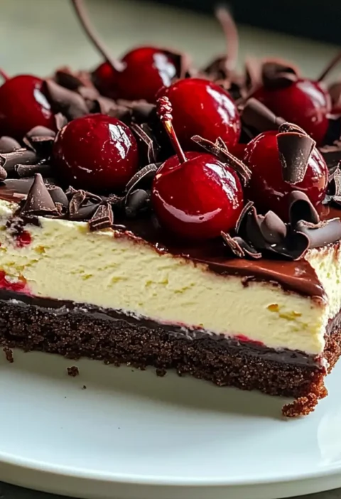 Schokoladenkirschen-Käsekuchen Rezept Zutaten: - 200 g Kekse (z.B. Butterkekse) - 100 g Butter, geschmolzen - 500 g Frischkäse - 200 g Zucker - 3 Eier - 200 g saure Sahne - 150 g Kirschen, entsteint und gehackt - 100 g Schokolade, geschmolzen - 1 TL Vanilleextrakt Anleitung: 1. Den Ofen auf 180 Grad vorheizen. 2. Die Kekse in einer Küchenmaschine zerbröseln und die geschmolzene Butter hinzufügen. Gut vermengen. 3. Die Keks-Mischung in eine Springform drücken und 10 Minuten backen. 4. In einer großen Schüssel Frischkäse und Zucker cremig rühren. 5. Die Eier nacheinander hinzufügen und gut vermengen. 6. Saure Sahne, gehackte Kirschen, geschmolzene Schokolade und Vanilleextrakt hinzufügen und vorsichtig unterheben. 7. Die Käsekuchenmasse auf den vorgebackenen Boden gießen. 8. Den Kuchen 50-60 Minuten backen, bis die Mitte fest ist. 9. Aus dem Ofen nehmen und vollständig abkühlen lassen. 10. Vor dem Servieren im Kühlschrank mindestens 4 Stunden kühlen.