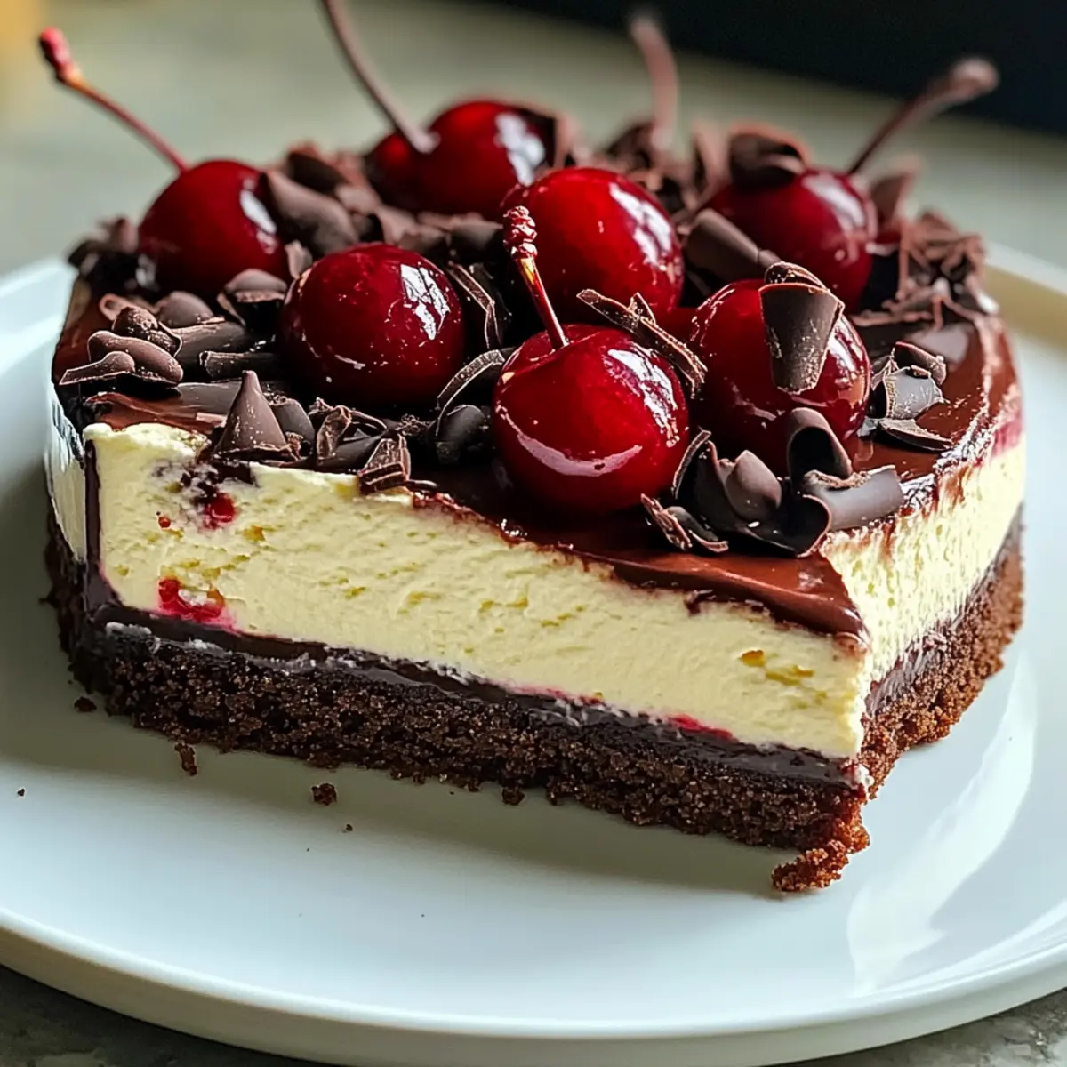 Schokoladenkirschen-Käsekuchen Rezept für Genuss! 5 Schokoladenkirschen-Käsekuchen Rezept Zutaten: - 200 g Kekse (z.B. Butterkekse) - 100 g Butter, geschmolzen - 500 g Frischkäse - 200 g Zucker - 3 Eier - 200 g saure Sahne - 150 g Kirschen, entsteint und gehackt - 100 g Schokolade, geschmolzen - 1 TL Vanilleextrakt Anleitung: 1. Den Ofen auf 180 Grad vorheizen. 2. Die Kekse in einer Küchenmaschine zerbröseln und die geschmolzene Butter hinzufügen. Gut vermengen. 3. Die Keks-Mischung in eine Springform drücken und 10 Minuten backen. 4. In einer großen Schüssel Frischkäse und Zucker cremig rühren. 5. Die Eier nacheinander hinzufügen und gut vermengen. 6. Saure Sahne, gehackte Kirschen, geschmolzene Schokolade und Vanilleextrakt hinzufügen und vorsichtig unterheben. 7. Die Käsekuchenmasse auf den vorgebackenen Boden gießen. 8. Den Kuchen 50-60 Minuten backen, bis die Mitte fest ist. 9. Aus dem Ofen nehmen und vollständig abkühlen lassen. 10. Vor dem Servieren im Kühlschrank mindestens 4 Stunden kühlen.