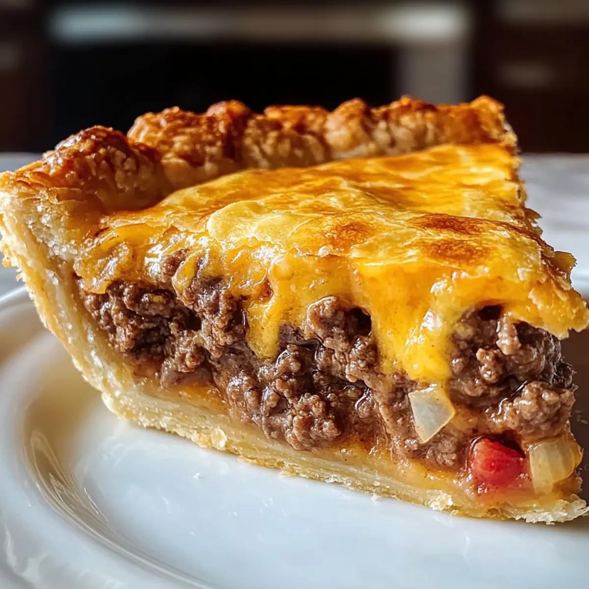 Classic American Cheeseburger Pie Recipe tdw8eo