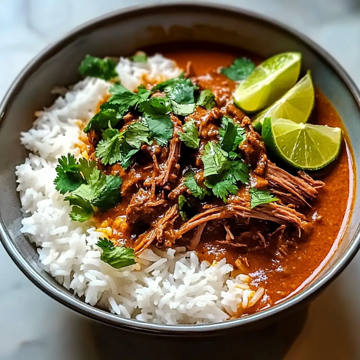 Kokosnuss-Curry-Zerfleddertes Rindfleisch Rezept 2 Coconut Curry Shredded Beef Recipe o7qed9