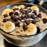 Erdnussbutter Himbeere Schokolade Über Nacht Haferflocken