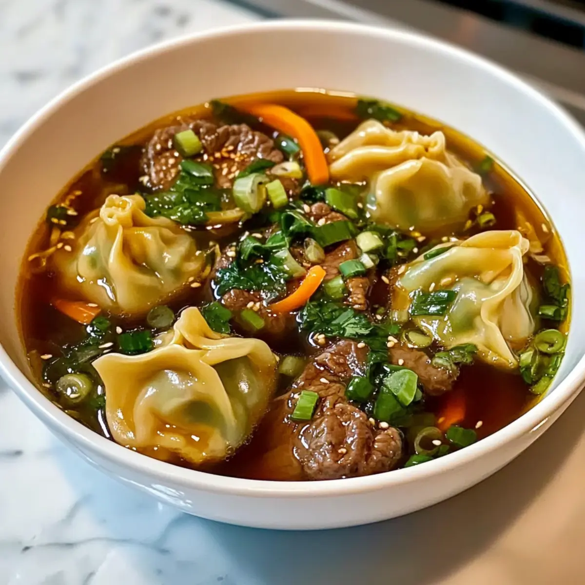Cozy Beef Potsticker Soup A Bowl of Pure Comfort atl7i7
