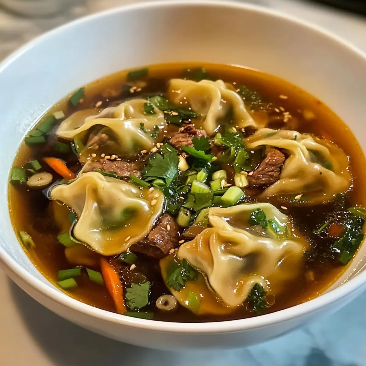 Cozy Beef Potsticker Soup A Bowl of Pure Comfort uz8yr5