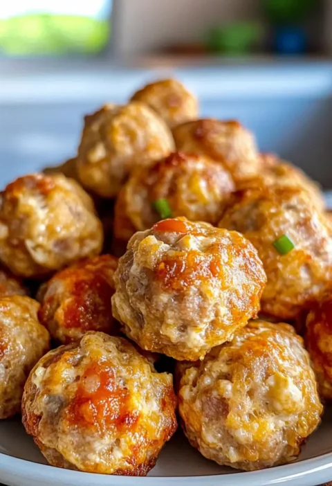 Frischkäse Wurstbällchen