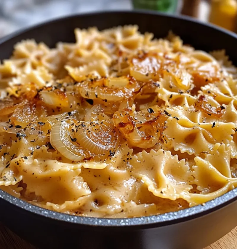 Cremige Ein-Topf-Zwiebel-Pasta für Stressfreie Abende 1 Cremige Ein-Topf-Zwiebel-Pasta