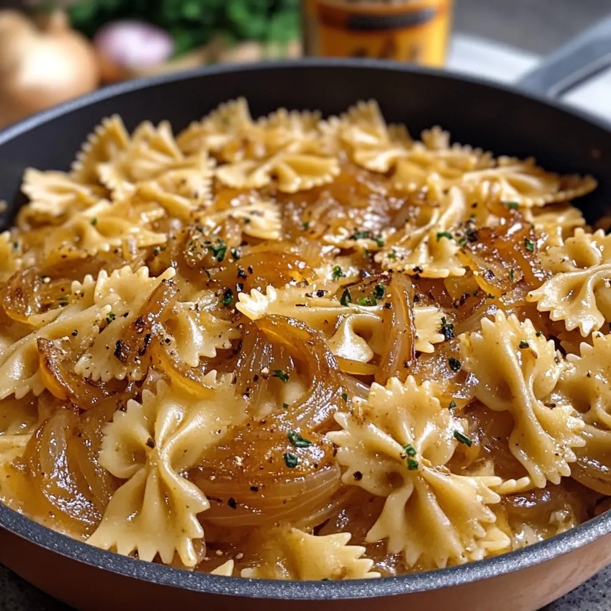 Cremige Ein-Topf-Zwiebel-Pasta für Stressfreie Abende 4 Cremige One Pot Onion Pasta jbnrwe