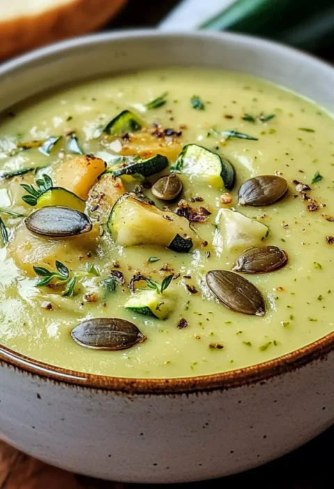 Cremige Zucchinisuppe