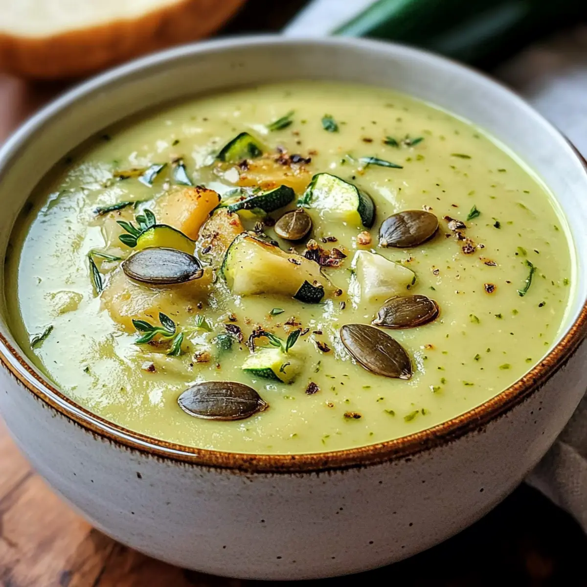 Cremige Zucchinisuppe