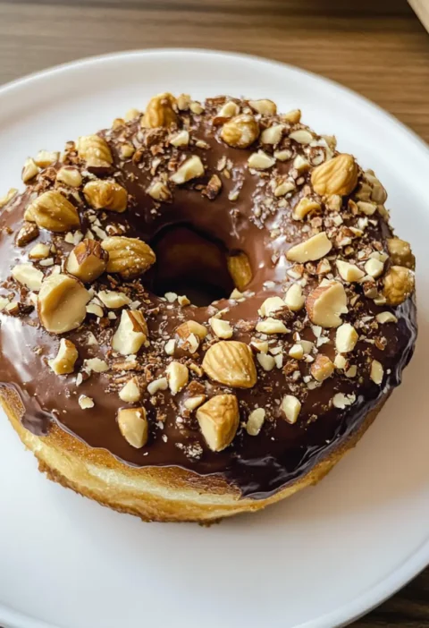 Dekadente Haselnuss Nutella Donuts
