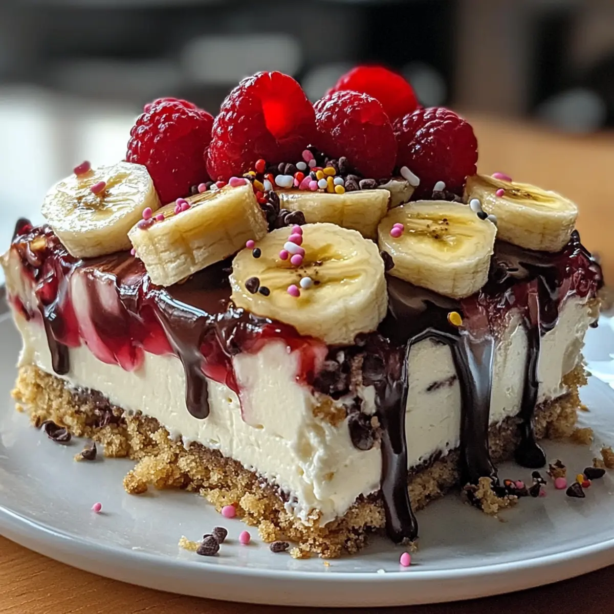 Ein Traum wird wahr Bananensplit Torte ohne Backen e8wgjl