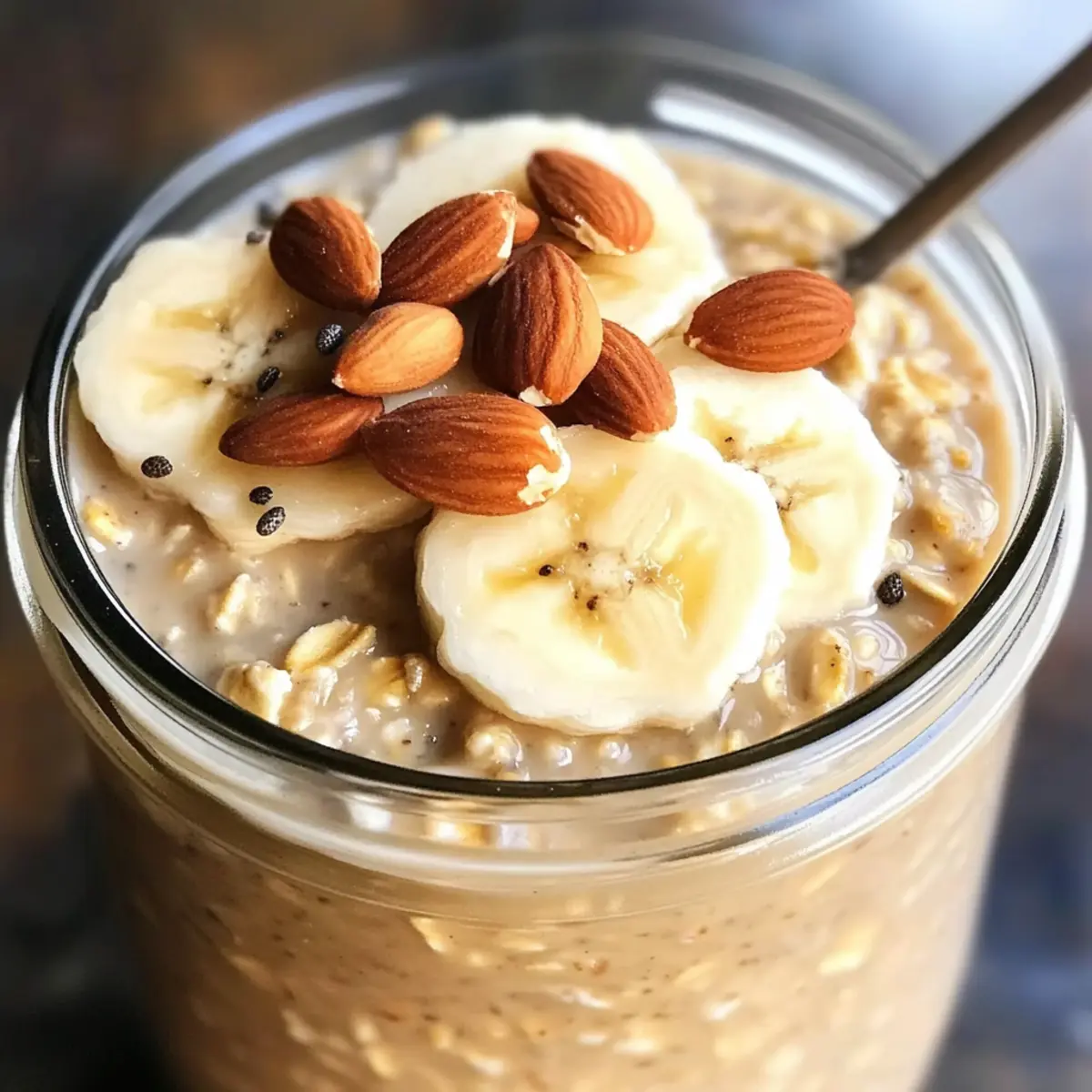Erdnussbutter Übernacht Haferflocken für jeden Morgen 2 Erdnussbutter Overnight Oats ni3nyt
