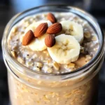 Vegane Blaubeer-Bananen-Overnight-Oats für Frühstücksfreuden