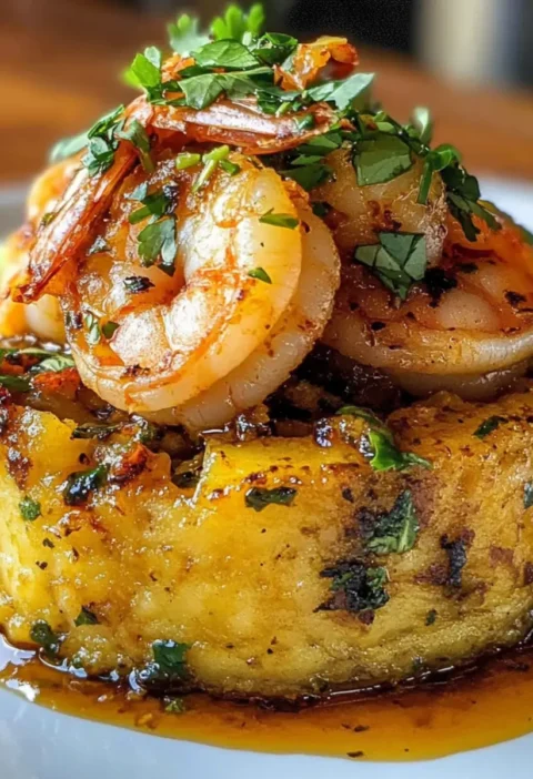 Knoblauch Garnelen Mofongo