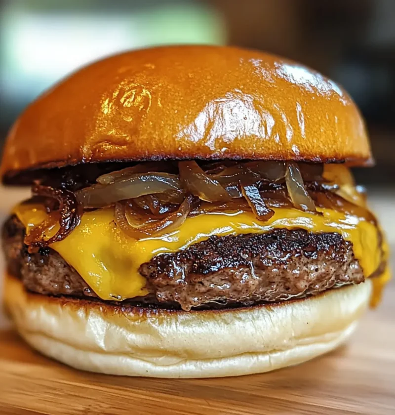 Knoblauchige Zwiebel Smash Burger Rezept – Genuss Pur 1 Knoblauchige Zwiebel Smash Burger Rezept