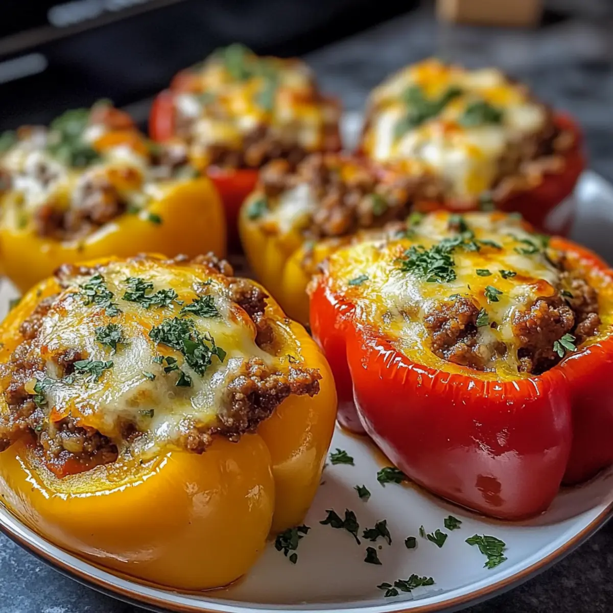 Gefüllte Paprika Low Carb – Einfaches Keto Rezept 4 GefA¼llte Paprika Low Carb Keto Rezept mit Hackfleisch bu6jmy