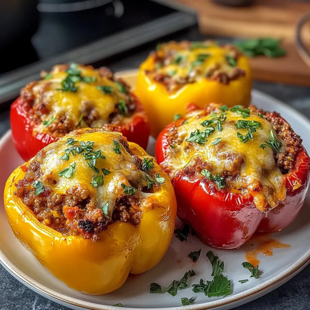 Gefüllte Paprika Low Carb – Einfaches Keto Rezept 3