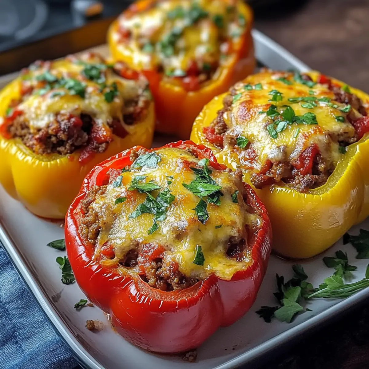 Gefüllte Paprika Low Carb – Einfaches Keto Rezept 2 GefA¼llte Paprika Low Carb Keto Rezept mit Hackfleisch qbhl6p