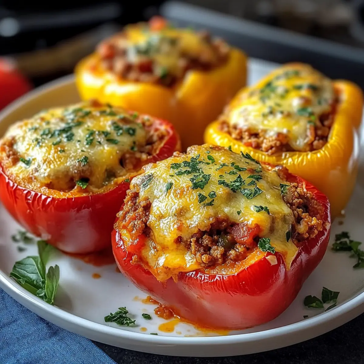 Gefüllte Paprika Low Carb – Einfaches Keto Rezept 5 Gefüllte Paprika Low Carb – Keto Rezept mit Hackfleisch