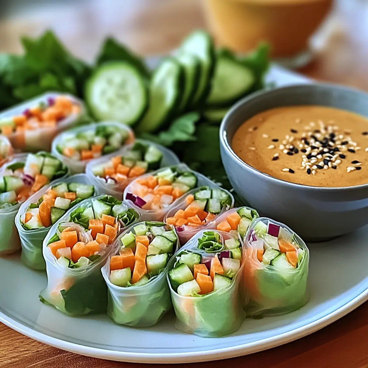 Geniale Leckere Sommerrollen mit Erdnussdip gfb1ba