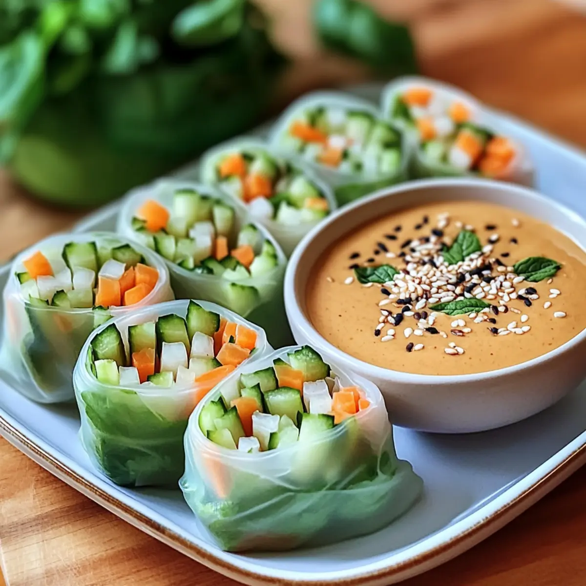 Geniale Leckere Sommerrollen mit Erdnussdip mvzyze