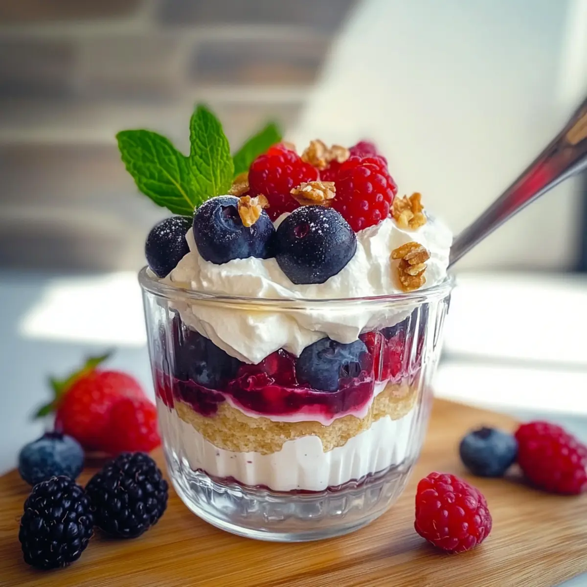 Gesunde Berry-Delight im Glas - Low Carb Genuss 4 Gesundes Schichtdessert mit Beeren Fruchtig leichter Low Carb Nachtisch smokz7