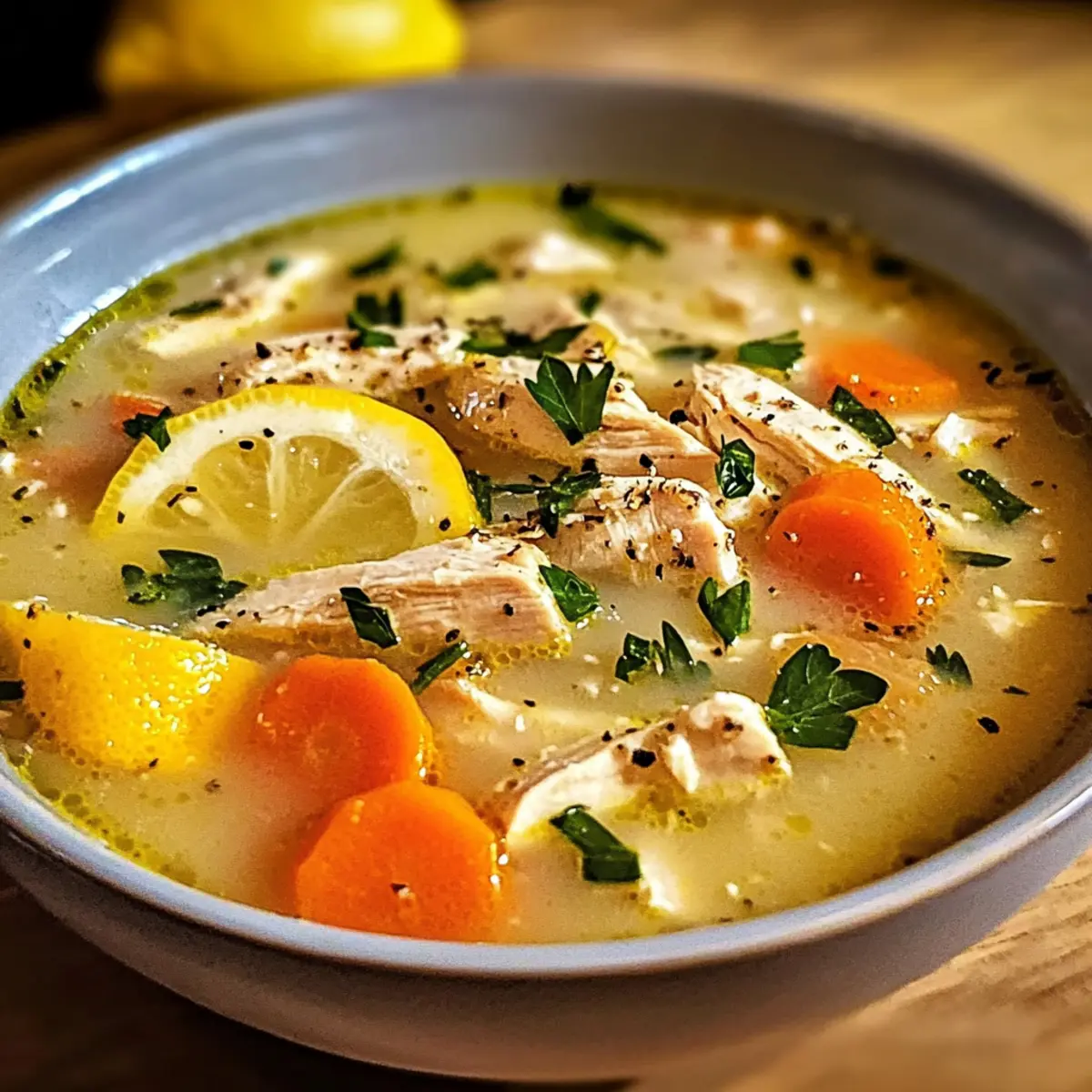 Griechische Zitronen HA¤hnchensuppe umsfrr