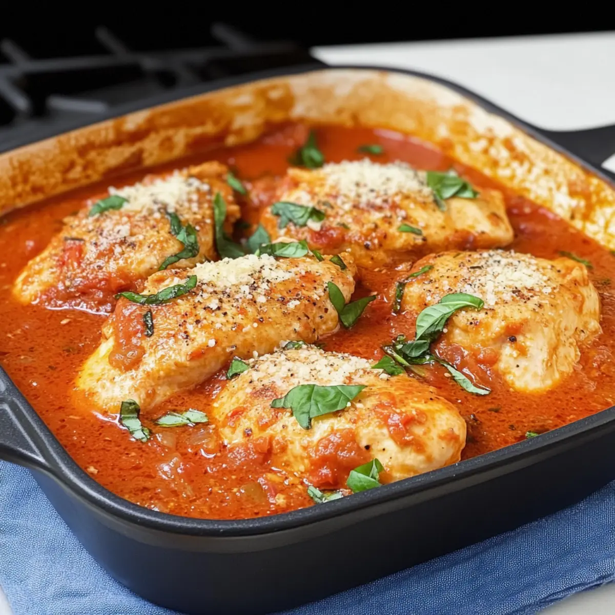 Hähnchen in Tomatensauce – Einfaches Low Carb Gericht 3