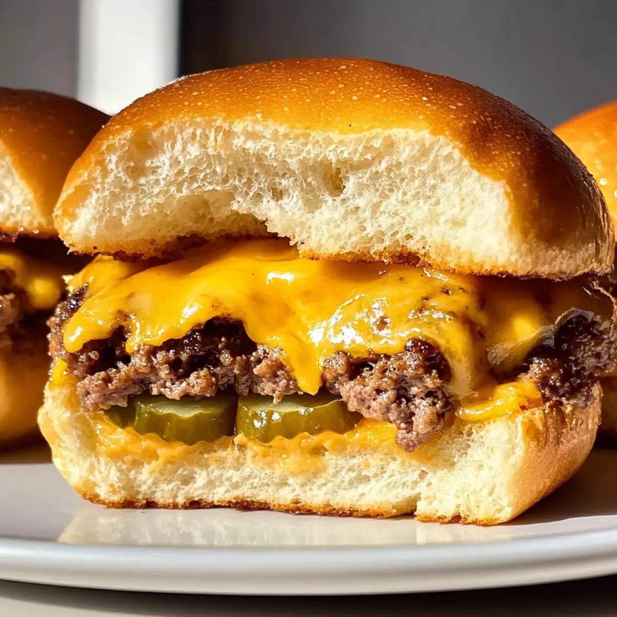Hawaiian Roll Cheeseburger Slider Rezept für die ganze Familie 3 Hawaiian Roll Cheeseburger Sliders Recipe hatvv7