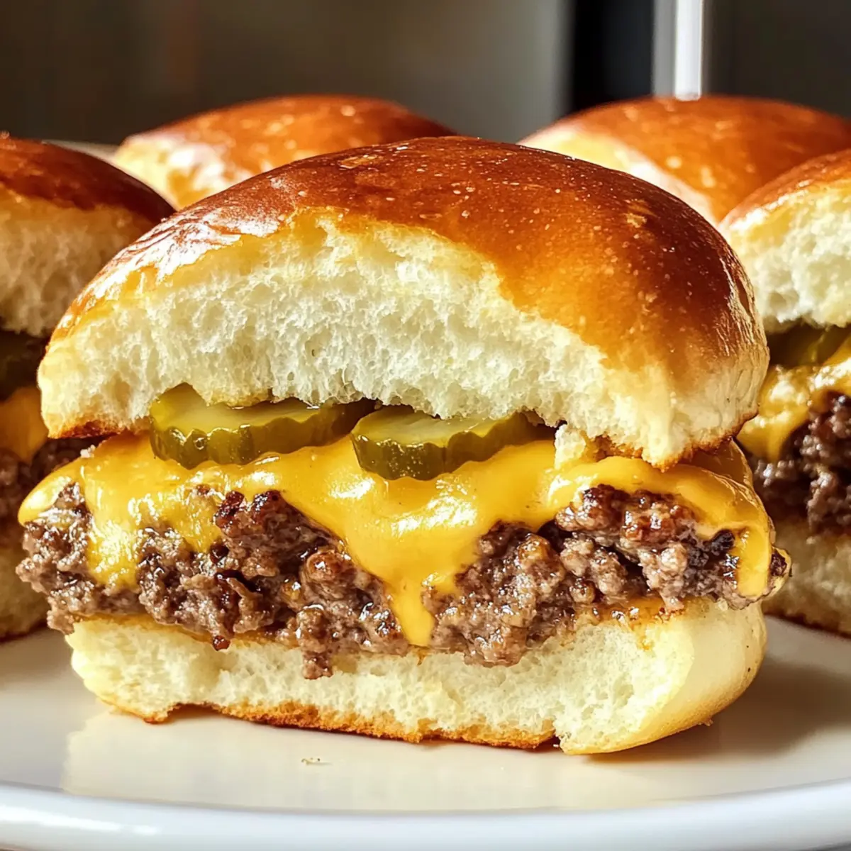 Hawaiian Roll Cheeseburger Slider Rezept für die ganze Familie 2 Hawaiian Roll Cheeseburger Sliders Recipe iietyo