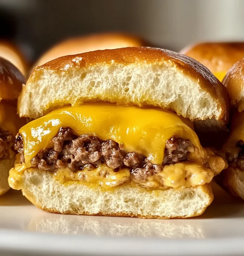 Hawaiian Roll Cheeseburger Slider Rezept für die ganze Familie 1 Hawaiian Roll Cheeseburger Slider Rezept Zutaten: - 12 Hawaii-Brötchen - 500 g Rinderhackfleisch - 100 g Käse (Cheddar oder Amerikanisch) - 1 Zwiebel, gewürfelt - 2 EL Ketchup - 2 EL Senf - Salz und Pfeffer nach Geschmack - Butter zum Bestreichen - Optionale Beläge: Salat, Tomaten, Gurken, Mayonnaise Anleitung: 1. Ofen auf 180 Grad Celsius vorheizen. 2. Rinderhackfleisch mit Zwiebel, Ketchup, Senf, Salz und Pfeffer vermengen. 3. Rinderhackfleisch in 12 gleichmäßige Portionen formen und flach drücken. 4. In einer Pfanne bei mittlerer Hitze braten, bis sie durchgegart sind. 5. Käse auf die Patties legen und schmelzen lassen. 6. Brötchen aufschneiden und die untere Hälfte mit Butter bestreichen. 7. Patties auf die Brötchen legen, nach Wunsch mit Belägen garnieren. 8. Obere Hälfte der Brötchen darauflegen und im Ofen 5-10 Minuten backen. 9. Servieren und genießen